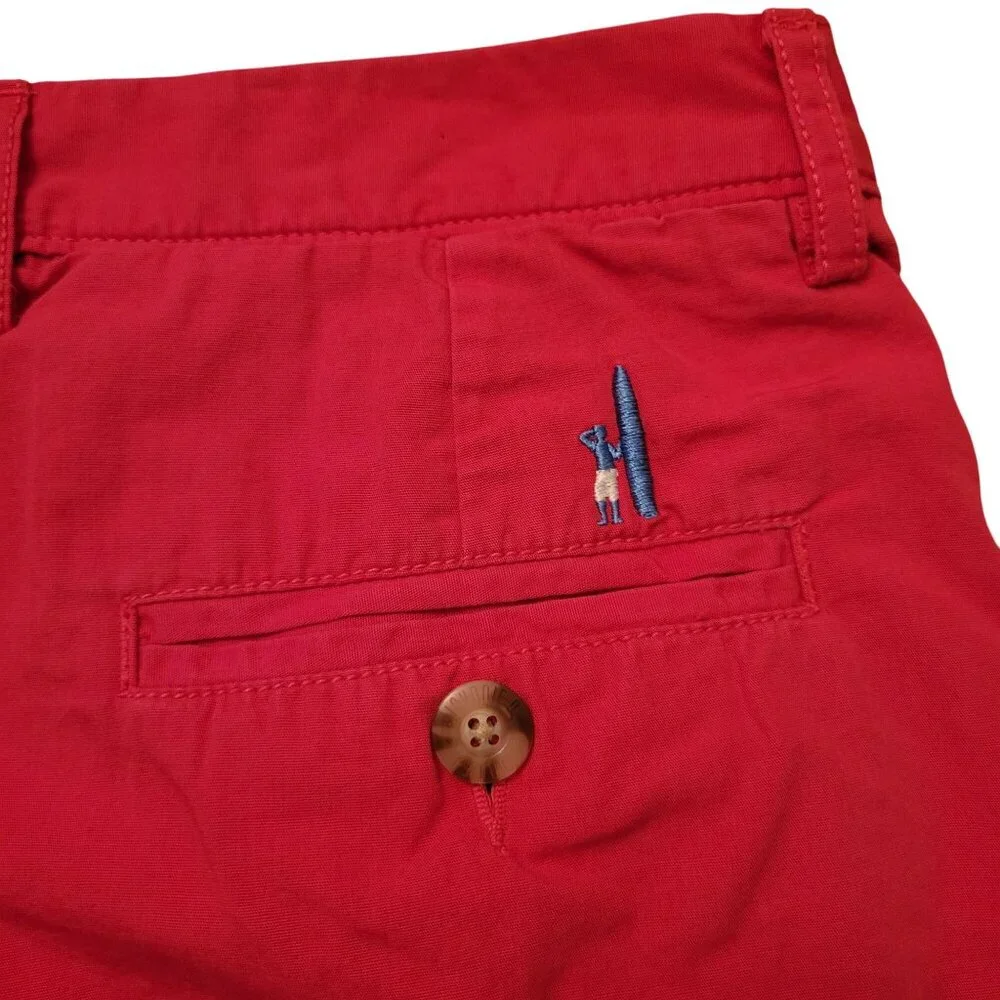 Johnnie O Hot Pink Cotton Casual‎ Shorts 33 Summer Cruise Vacation Beach Preppy